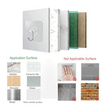 HASTHIP® 30 Pack Wall Hooks Strong Acrylic Backing Glue Self-Adhesive for Bathroom Kitchen Waterproof Ultra Adhesive Clear 3PCS