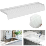 HASTHIP® Silicone Sink Edge Protector Splash Guards, Fleixble Cuttable Kitchen Sink Splash Guard Kitchen Sink Countertop Protectors from Scratches, Stains, Splashes (4x20 inches)