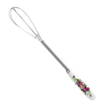 HASTHIP® Mini Hand Whisk for Kitchen, 7 Inch Stainless Steel Hand Mixer Blender Small Egg Beater with Ceramic Handle, Lightweight Manual Whisk for Mixing, Blending, Whipping, and Beating
