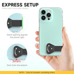 HASTHIP® Ultra Slim Metal 90° Rotating Vertical & Horizontal Self-Adhesive Stand