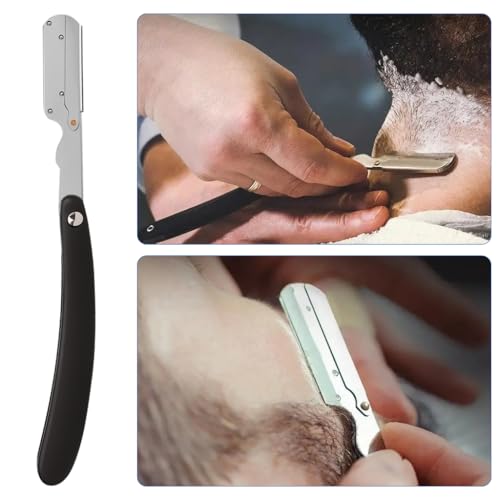 HASTHIP® Professional Straight Razor for Men, Barber Shaving Kit, Stainless Steel Blade, Salon Quality Manual Shaver, Grooming Tool for Wet & Dry Use, Precision Cut Throat Razor, Classic Vintage