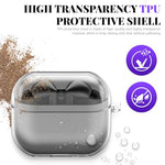 HASTHIP® Compatible with Samsung Galaxy Buds 3 Case & Galaxy Buds 3 Pro Case, Protective TPU Clear Case with Lanyard, Fashion Earbuds Case Cover, Headphone Accessories