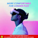 HASTHIP® VR Face Pad for Meta Quest 3, VR Face Cushion Pad Mask for Quest 3 Headset Face Pad, Silicone Face Pad Reuseable Meta Quest 3 Face Cushion Pad for Quest 3 Headset Original Headset Accessories