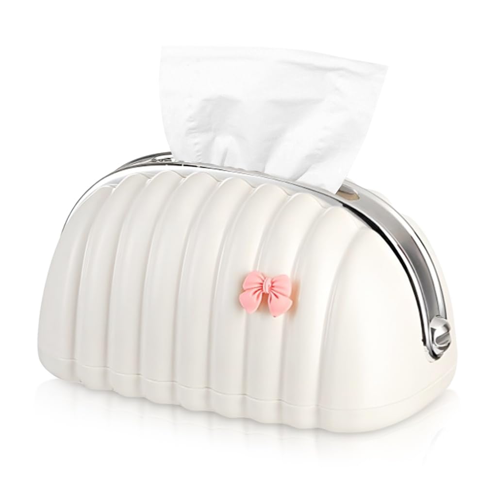 HASTHIP Tissue Paper Holder for Home and Office with Inner Spring Tray 21x13x11cm | PP Box