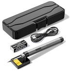 HASTHIP® USB Rechargeable Cordless Soldering Iron Kit With 15s Quick Heat Up, Adjustable Temperature, Precision Fine Tip, Accessories & Storage Case For DIY, Electronics, Home Repair