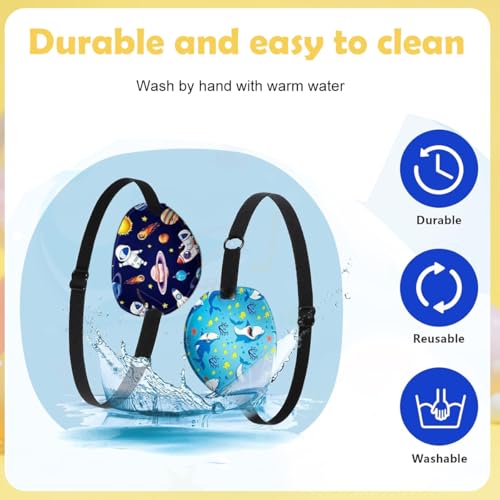 HASTHIP® 6Pcs Eye Patches for Lazy Eye Kids Fun Cartoon Lazy Eye Patch for Kids Reusable No Pressure 3D Adjustable Soft and Comfortable Elastic Strap for Left or Right Cute Girls Boys Various Patterns