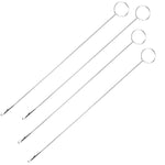 HASTHIP® 4 PCS Sewing Loop Turner Hook, 10.4 Inch Loop Turner Needle Hook with Latch Tongue Crochet ToolSewing Loop Turner Hook for Handmade Sewing Tools Silicone Beads Durable Metal