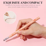HASTHIP® BrandName 4 in 1 Makeup Brush Set, Mini Travel Makeup Brushes, Portable Stackable Eyebrow, Powder, Eyeshadow, Lip Brushes for Foundation, Blush, Concealer, Highlighter, Compact Multi-Function