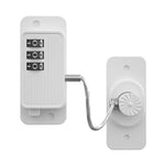 Door Lock for Kids' Safety, Fridge Lock with Password, Nail-Free Password Chain Lock, Multifunctional Cabinet Locks for Refrigerator, Cabinets and Drawers, Closets, Windows, Doors (White)