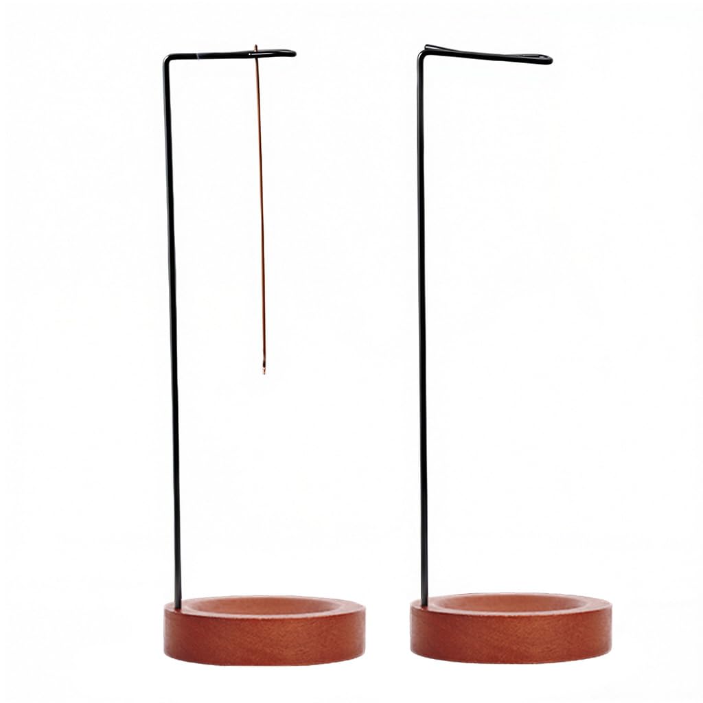 HASTHIP Agarbatti Holder Set of Two for Puja and Meditation featuring Upside Down Design with Rosewood Base