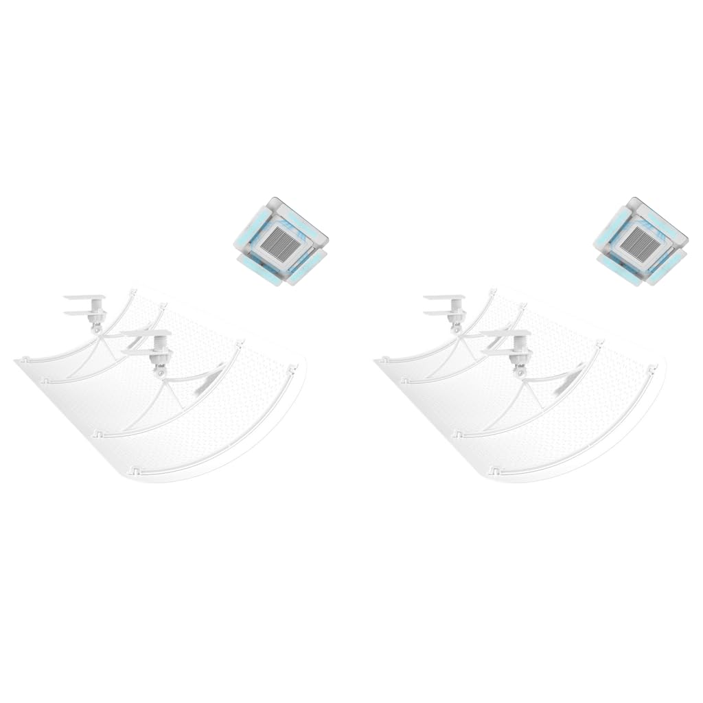 HASTHIP Air Deflector for Ceiling AC with 3000 Hole Condensation Panel 23.6x10.6 in | Adjustable Clip On Design