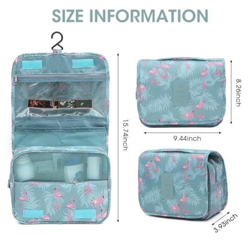HASTHIP® Toiletry Bag for Women, Make Up Organiser for Women Cosmetic Organizer Travelling Makeup Bag Hangable Cosmetic Box for Girls Cosmetic Pouch for Toiletries Cosmetic Bag for Women & Girl - 1
