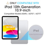 HASTHIP® Cover Case for iPad 10th Gen Rugged Silicone Case Cover with Back Bracket & Hand Strap 360 Degree Rotatable Kickstand Bracket Design Protective Case for iPad 10th Gen