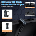 HASTHIP® USB C Adapter,Type C Male to Female 140W Fast Charging,4K@60Hz Video & Data Sync Thunderbolt 3/4 USB Connector Compatible with MacBook Pro/Air Steam Deck iPhone iPad Laptop Tablet