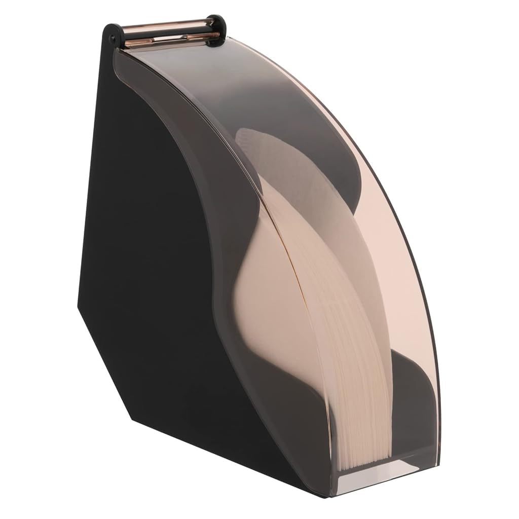 HASTHIP® Coffee Paper Filter Holder #1#2#4 Paper Filter Capacity Holder Cone Coffee Filter Paper Holder Storage Dispenser with Dustproof Lid for 100Pcs Cone Coffee Filters