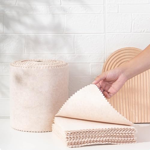 HASTHIP® Pack of 10 Cleaning Cloth - 10.6 x 11.8 Inches Loofah Kitchen Cloth for Cleaning with Absorbent Oil-Free, Natural Fiber, Versatile & Water Absorbent, Dusting Cloth (Grey)