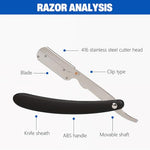 HASTHIP® Professional Straight Razor for Men, Barber Shaving Kit, Stainless Steel Blade, Salon Quality Manual Shaver, Grooming Tool for Wet & Dry Use, Precision Cut Throat Razor, Classic Vintage