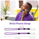 HASTHIP® Phone Neck Strap and Wrist Strap Adjustable Nylon Phone Sling Strap with Attachment Insert Quick Release Phone Strap Phone Shoulder Strap Universal Phone Strap Lanyard, Purple