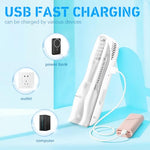 HASTHIP® Baby Hair Trimmer Safe Low Noise Baby Hair Trimmer for 0 to 3 Year Baby Baby Trimmer with Built-in Vacuum, Auto Hair Suction, Whole Machine Waterproof, USB Charging with Accessories Kit