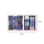 HASTHIP Washi Tape Set for Journals and Crafts with 10 Rolls and 10 Sticker Sheets | Purple