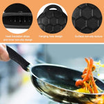 HASTHIP® Cast Iron Fry Pan Silicone Pan Handle Covers - 4 Pack Skillet Handle Cover Pot Handle Holder Sleeve, Non-Slip Heat Resistant Removable Potholder for Metal Frying Pans Cookware Handles