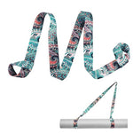 HASTHIP® 5.5ft Yoga Mat Carrying Strap With Fashionable Green Mandala Print, Durable Nylon Design, Lightweight, Adjustable Mat Holder Carrier Sling, Ideal For Studio, Gym & Outdoor Use
