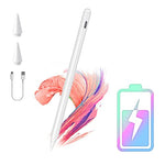 HASTHIP® Stylus Pen Compatible with iPad 2018-2024, Magnetic Attachment, Palm Rejection, Tilt & Pressure Sensitivity, High Precision Drawing Pencil with USB-C Fast Charging & Bluetooth