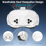 HASTHIP® Skin Cover for Meta Quest 3s VR Headset Fashion Transparent TPU Protector Cover Snug-fit Anti-scratch VR Headset Cover, For Meta Quest 3S VR Accessories, Only Cover