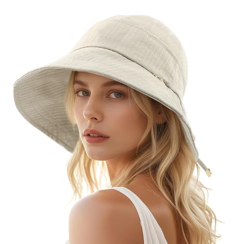 HASTHIP® Sun Hat Women Women's Bucket Sun Hat Breathable Sun