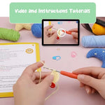 HASTHIP® DIY Crochet Kit Set of 4Pcs DIY Cartoon