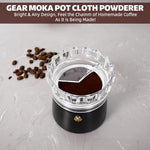 HASTHIP® Ground Coffee Leveler Tool for Moka Pot, 2.83 Inch Clear Crown Distributor Ring, Powder Leveling Accessory for 4-6 Cup Coffee Makers