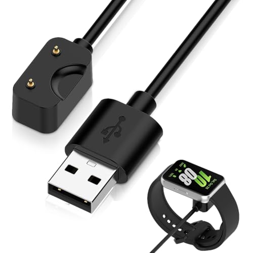HASTHIP® 3.3Ft/1M USB to Galaxy Fit 3 Charger (1.6'' Display), Replacement Galaxy Fit 3 Smart Watch Charger Cable, Dual Pin Mag-netic Charging Cable for Galaxy Fit 3 Watch Charger