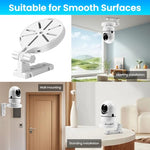 HASTHIP® Security Camera Wall Mount Adjustable Camera Stand with Cable Storage No Drill Camera Bracket Dome Camera Wall Mount L-shaped Stand for CCTV Baby Monitor Security IP Webcam Indoor Outdoor