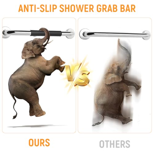 HASTHIP® Grab Bar for Bathroom, Stainless Steel Safety Handrail for Elderly, Anti-Slip Wall Mounted Support Rail