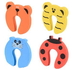HASTHIP® Cartoon Animal Baby Proof Door Finger Pinch Guard,Soft Foam Door Stopper for Child Safety,Kids Finger Protector Slam Stopper for Baby Proofing 6 Pack