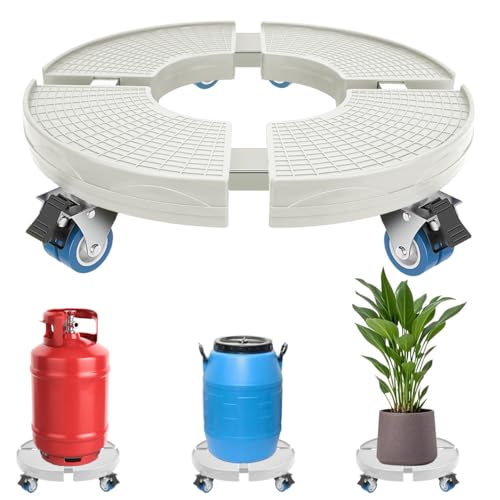 HASTHIP® Plant Stand with Wheels Heavy Duty, Plant Mover with Wheels, Large Plant Cart for Vertical Garden, Vertical Planters, Patio Umbrella Base, Plant Pots(Adjustable 15-20 inches)