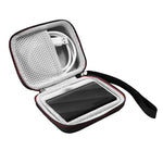 HASTHIP® Hard Carrying Case for Samsung T9 Portable Solid State Drives 1TB 2TB 4TB Storage Case for Solid State Drive EVA Waterproof SSD Travel Bag Accessory Bag with Handstrap, No SSD Included, Black