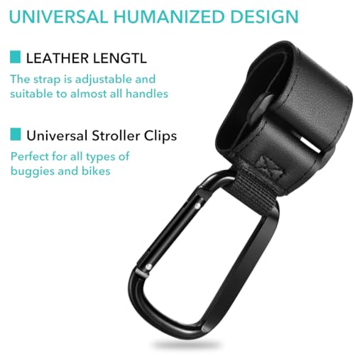 HASTHIP® 2Pcs Hanging Hook for Pram Stroller Hanging Clip Adjustable