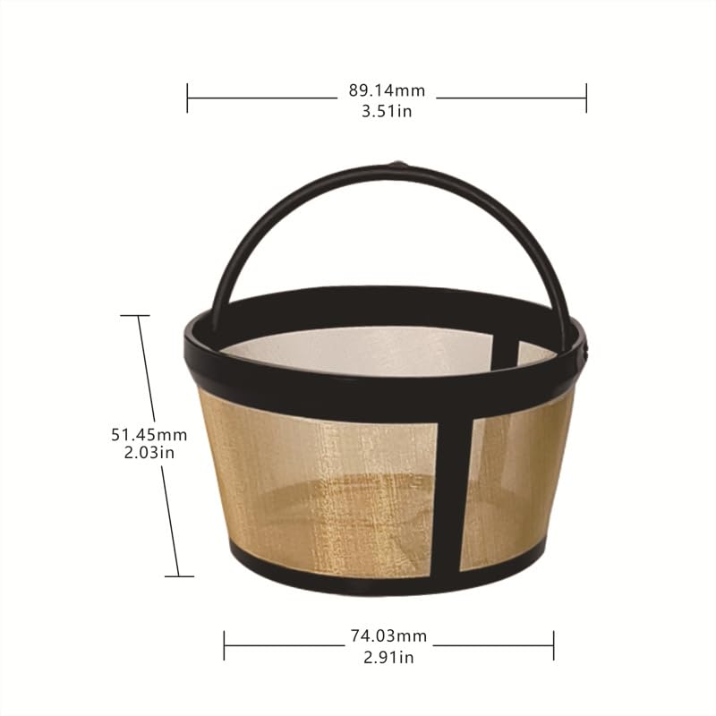 HASTHIP Replacement Reusable Coffee Filters for 4