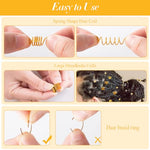 HASTHIP® Marca 220 Piezas de Anillos para Trenzas y Accesorios para el Cabello,Joyas Metálicas Dreadlocks,Pendientes y Cuentas Trenzas Pinzas Decoraciones de Trenza Mujeres Niñas