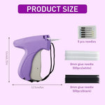 HASTHIP® Stitching Gun For Clothes Fixer Tool- Handheld Quick Stitch Sewing Gun Clothing Price Label - Tag Gun - Includes 6 Needle, 1500 Micro Fasteners (Pink)