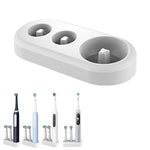 HASTHIP Electric Toothbrush Holder Stand for Bathroom Countertop with 2 Head Slots | Freestanding Organizer