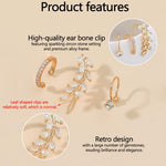 HASTHIP® Ear Cuffs sin Perforación, Pendientes Clip-On Modernos y Cómodos para Mujer y Niña, Joyería Versátil de Alta Calidad, Idea de Regalo Elegante