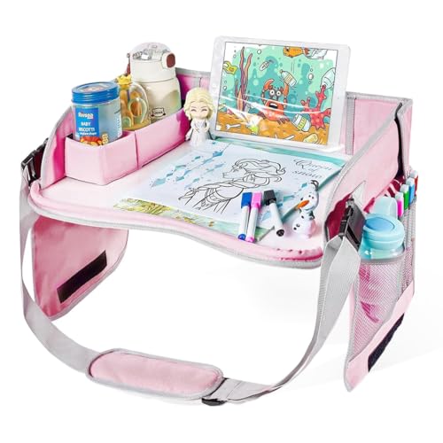 HASTHIP® Easy Painting Desk for Car Kids Seat Kids Painting Desk for Road Trip Car, Foldable Car Tray Safe Seat Tray for Kids, No Painting Pens or Supplies Car Travel Accessories for Long Trips Kids