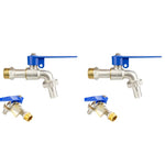HASTHIP Tap with Lock 1/2 Thread Faucet for Outdoor Spigots and Garden Use | Zinc Alloy Construction