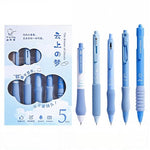 HASTHIP® Click Pens-5Pcs Stylish Gel Pens, Smooth Writing Pen,