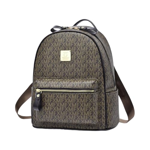 HASTHIP® [Brand Name] Women's Vintage PU Leather Backpack, Brown