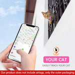 HASTHIP® Pink Cat Collar with Silicone Airtag Holder, Reflective Airtag Case Cat Collar with Bell Quick Release Adjustable Cat Collar