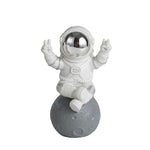 HASTHIP® Astronaut Figurine Sculpture – Space Theme Collectible Toy, Modern Home Decor Statue, Unique Astronaut Ornament for Desk, Shelf, Office, Gift for Space Lovers