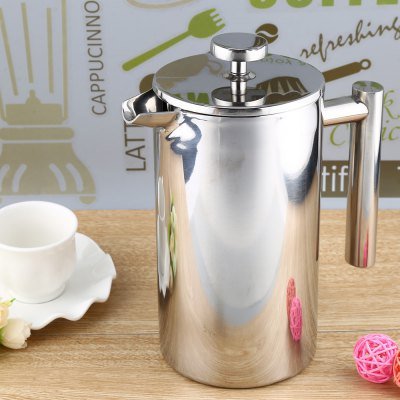 HASTHIP French Press Coffee Maker 800ml for Coffee and Tea with 4 Level Filtration | 304 Stainless Steel Double Insulated Design